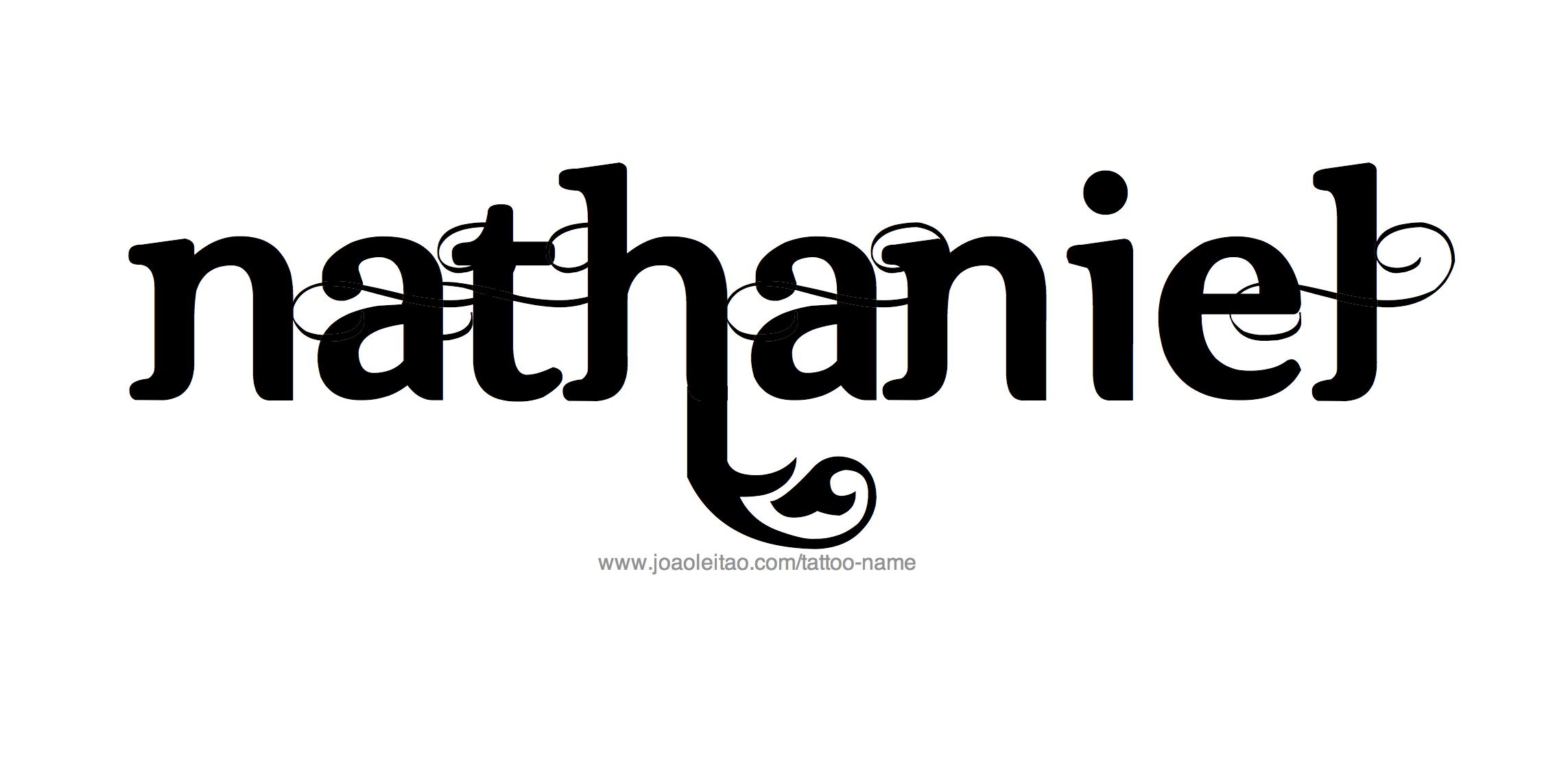 Nathaniel Name Tattoo Designs